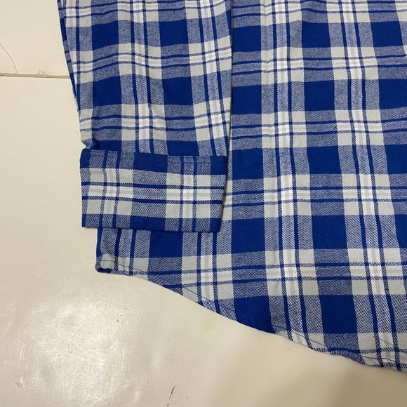 Indianapolis Colts FOCO Mens Flannel Plaid Long Sleeve Button Shirt Pocket - 2XL - Picture 14 of 15